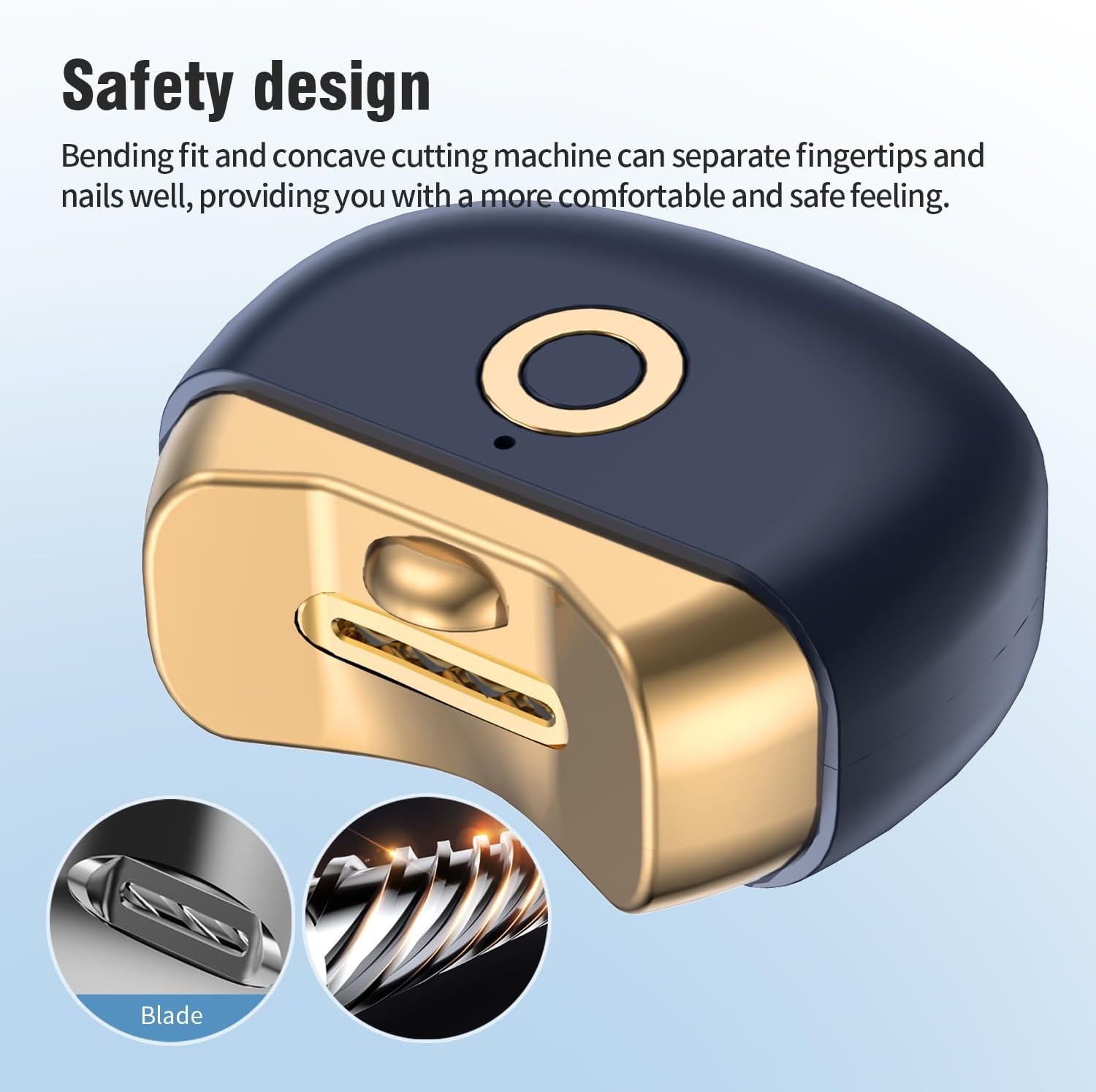USB Rechargeable Automatic Nail Clipper with LED & 2 Speeds USB Rechargeable Automatic Nail Clipper with LED & 2 Speeds