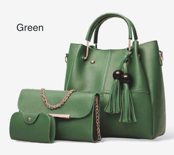 High Quality Cynthetic Leather 3 Piece Hand Bag High Quality Cynthetic Leather 3 Piece Hand Bag