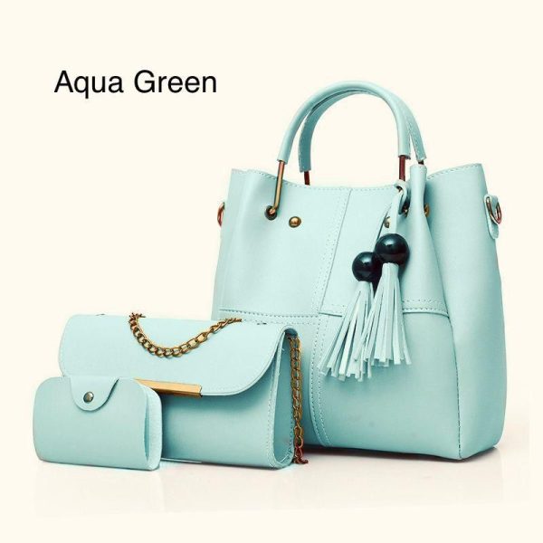High Quality Cynthetic Leather 3 Piece Hand Bag High Quality Cynthetic Leather 3 Piece Hand Bag