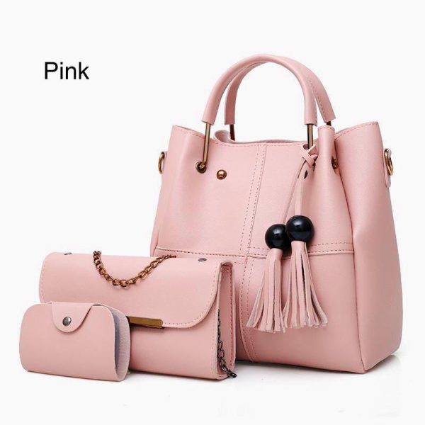 High Quality Cynthetic Leather 3 Piece Hand Bag High Quality Cynthetic Leather 3 Piece Hand Bag