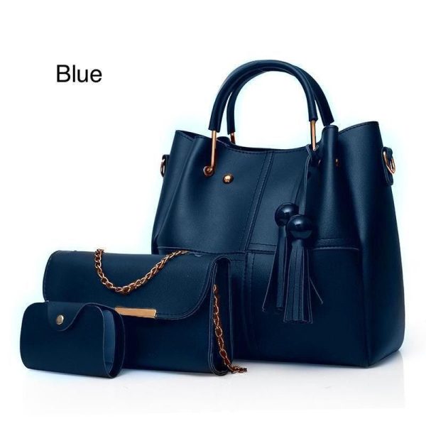 High Quality Cynthetic Leather 3 Piece Hand Bag High Quality Cynthetic Leather 3 Piece Hand Bag