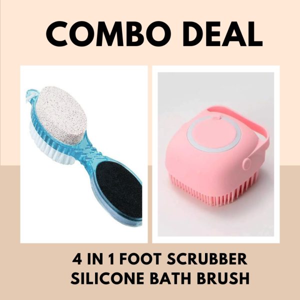 Combo Deal Of 4 In 1 Foot Scrubber