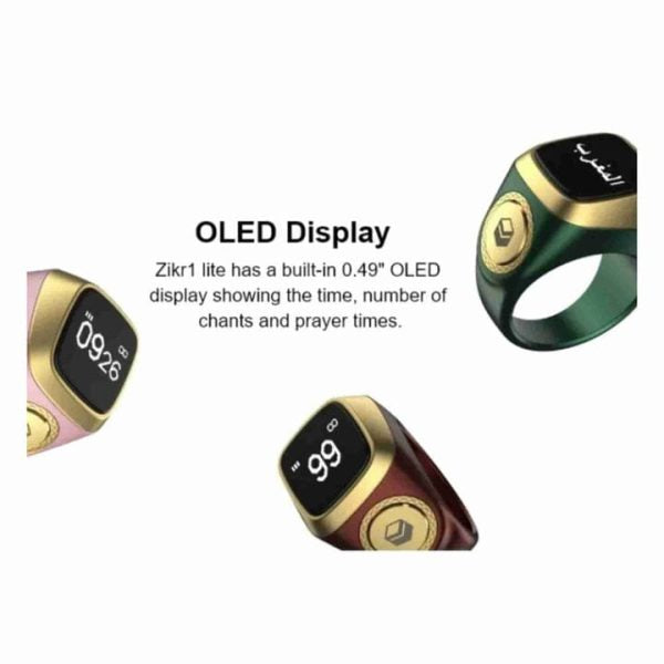 iQibla Zikr lite Smart Ring Tasbih – Electronic Zikr Counter Tasbeeh – Bluetooth & Waterproof