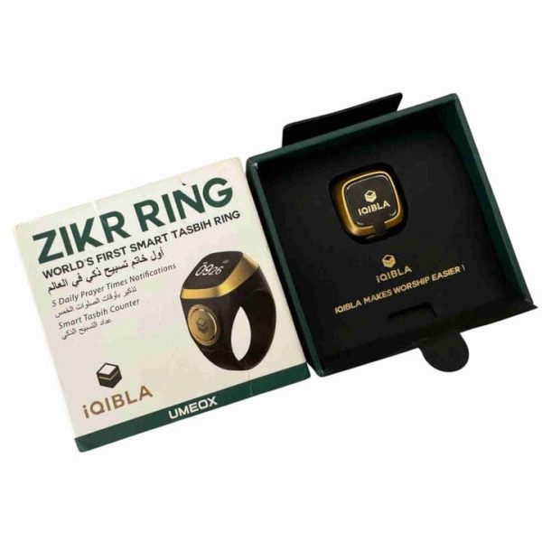 iQibla Zikr lite Smart Ring Tasbih – Electronic Zikr Counter Tasbeeh – Bluetooth & Waterproof